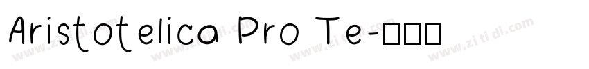 Aristotelica Pro Te字体转换